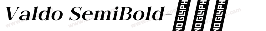 Valdo SemiBold字体转换